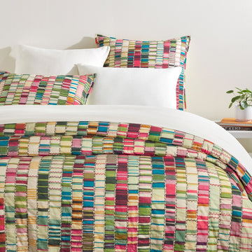 Penelope Stripe Multi Coverlet Coverlet 