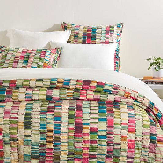 Penelope Stripe Multi Coverlet Sham Coverlet Sham 