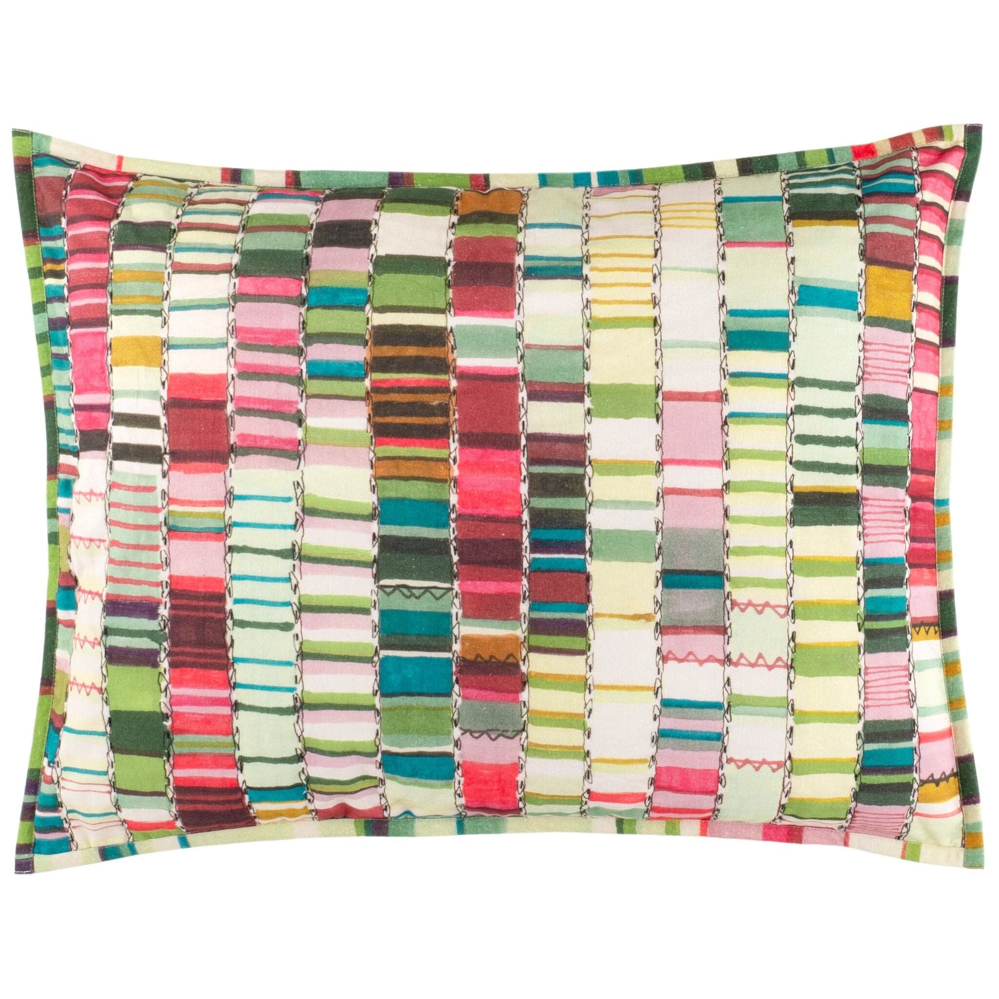 Penelope Stripe Multi Coverlet Sham Coverlet Sham 