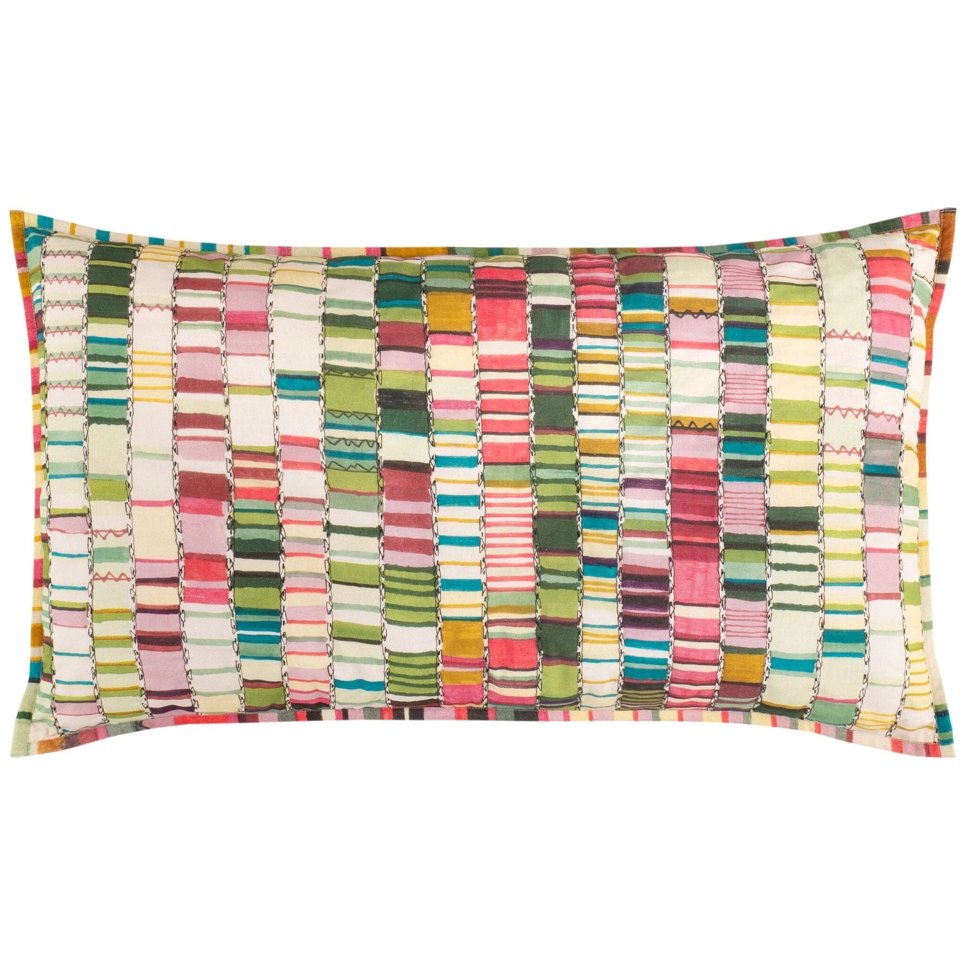 Penelope Stripe Multi Coverlet Sham Coverlet Sham 