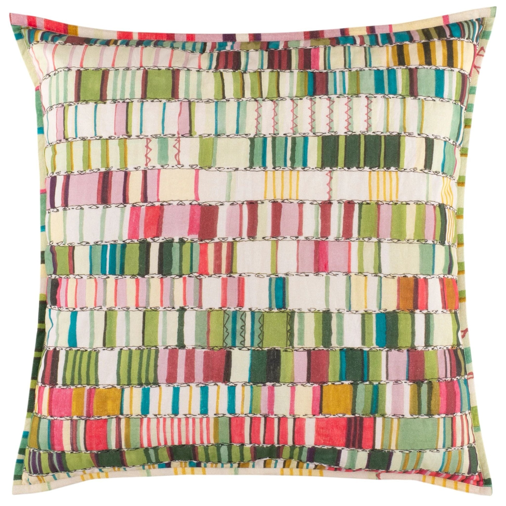 Penelope Stripe Multi Coverlet Sham Coverlet Sham 