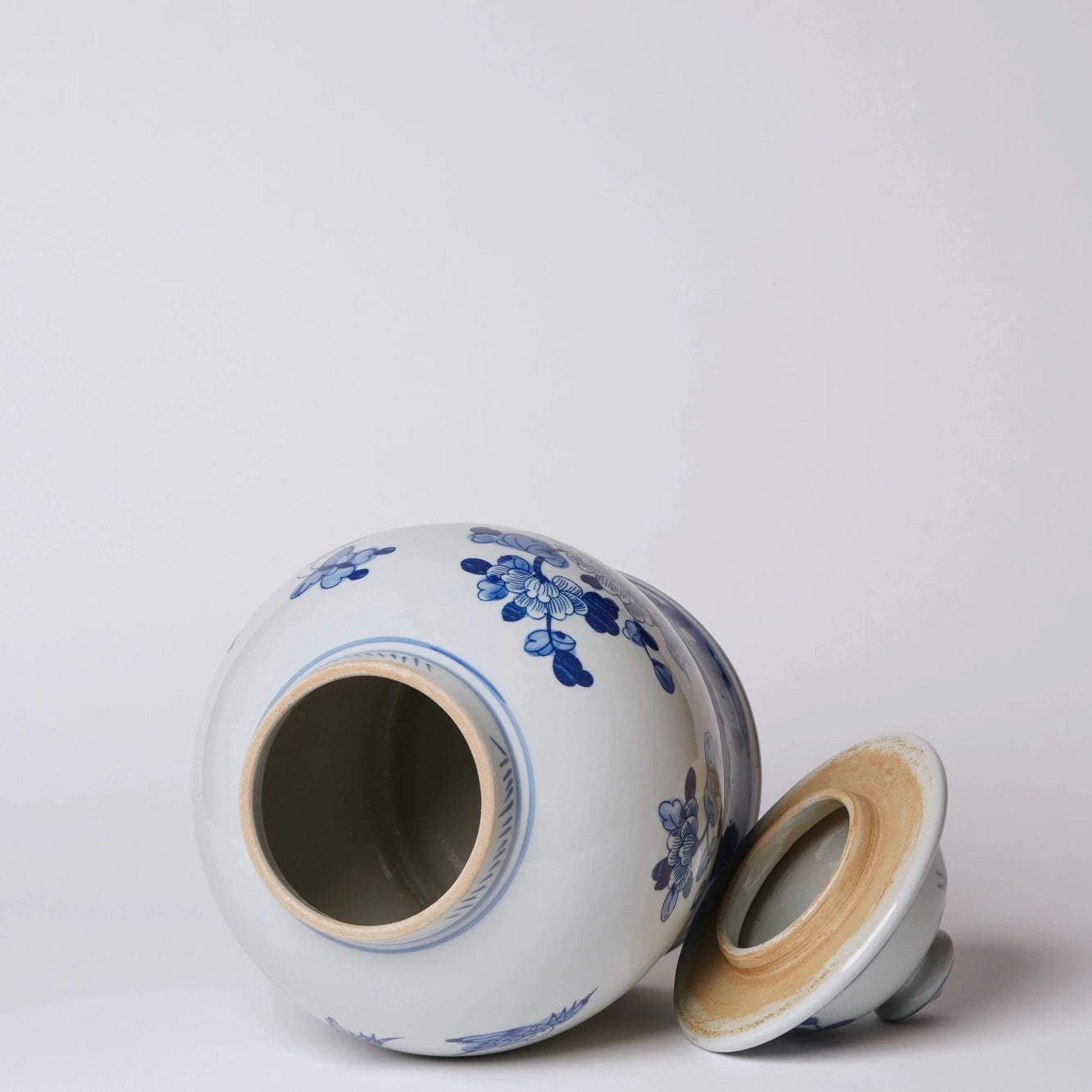 Peony Blue and White Ginger Jar Vases, Planters & Jars 