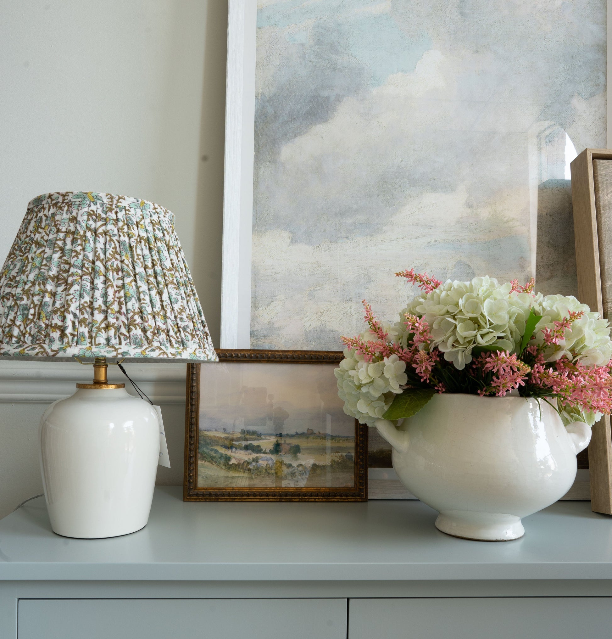 Petite Ceramic Table Lamp Base - Bone Tables Lamps 