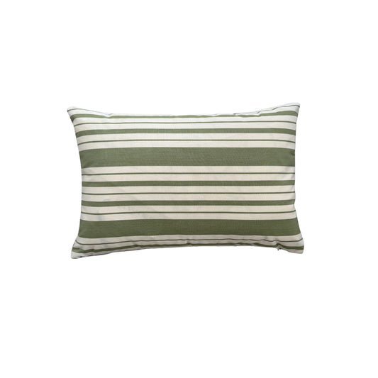 Petite Markie Stripe Lumbar Pillow - Leaf Pillows 
