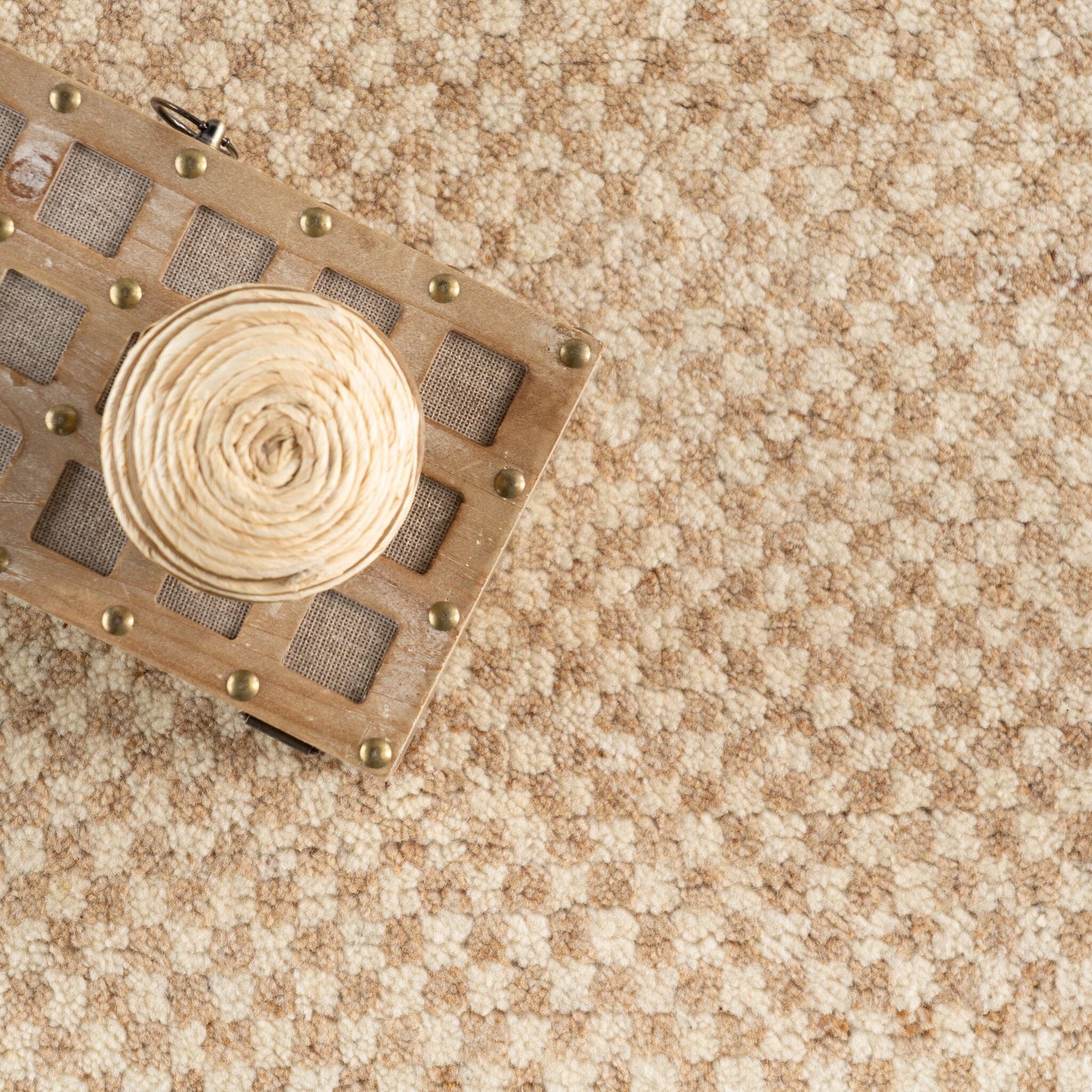 Pierce Wheat Hand Knotted Wool Rug Rugs 