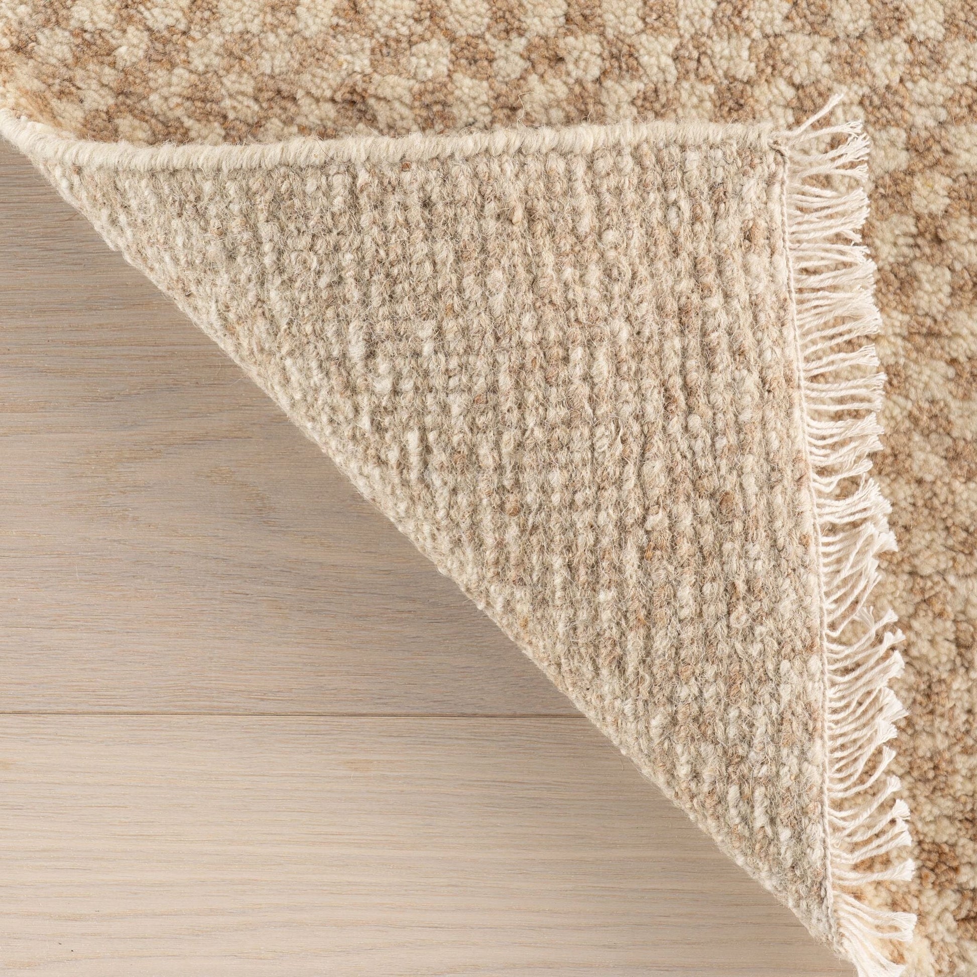 Pierce Wheat Hand Knotted Wool Rug Rugs 