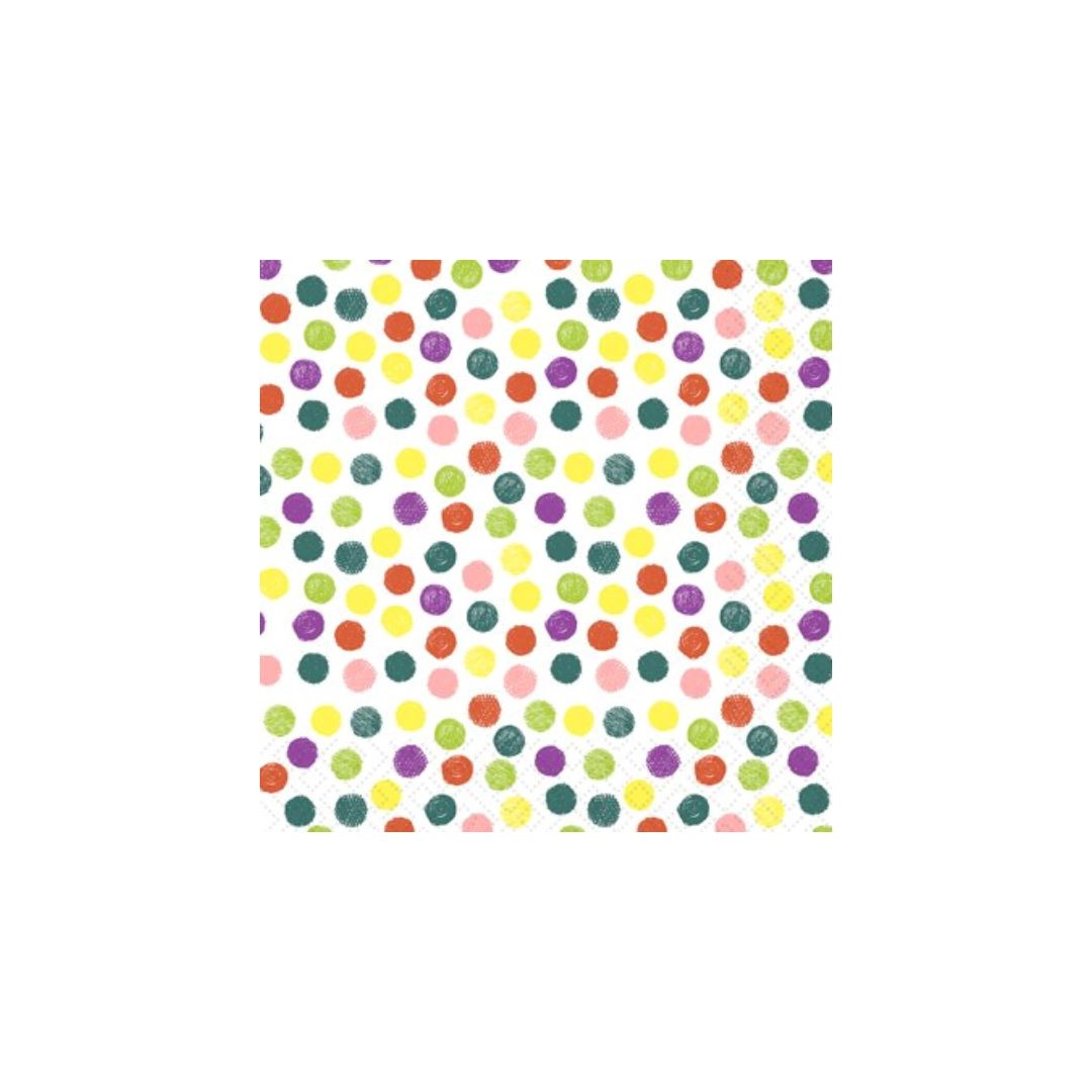 Playful Dots Cocktail Napkins Linens 