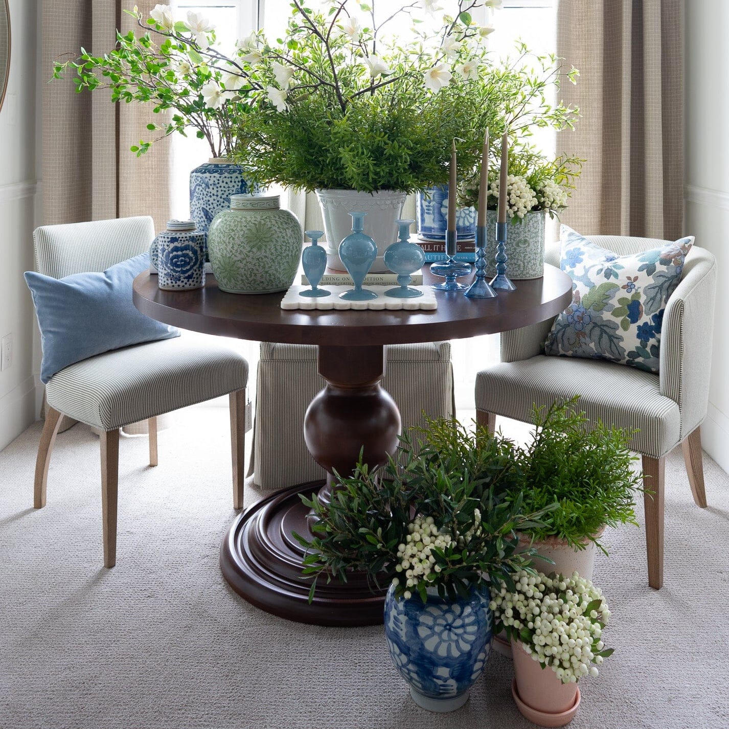 Pond Blue Velvet - Lumbar Pillows 