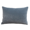 Pond Blue Velvet - Lumbar Pillows 