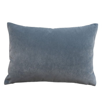 Pond Blue Velvet - Lumbar Pillows 