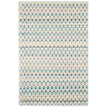 Poppy Blue Handwoven Wool Rug Rugs 