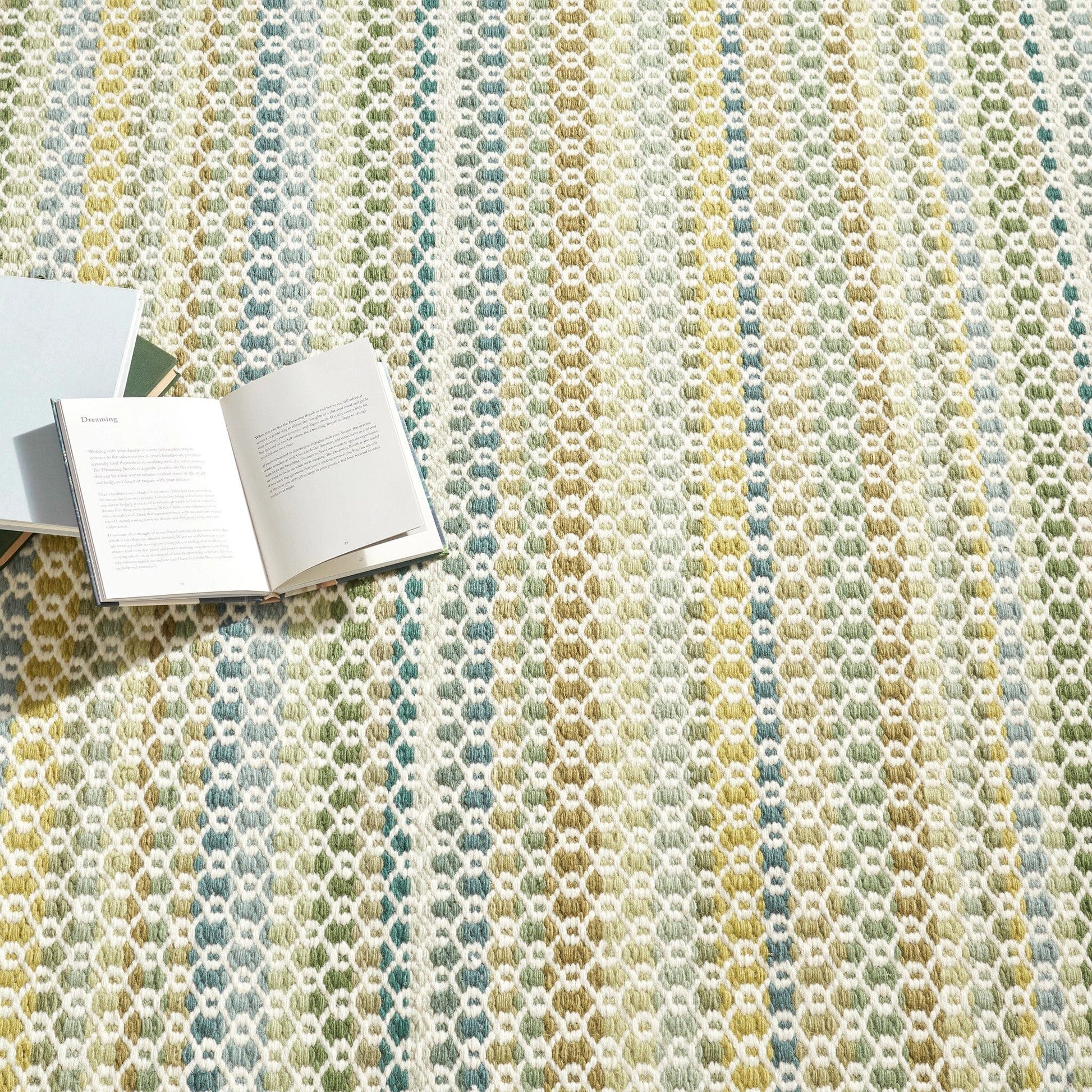 Poppy Moss Handwoven Wool Rug Rugs 