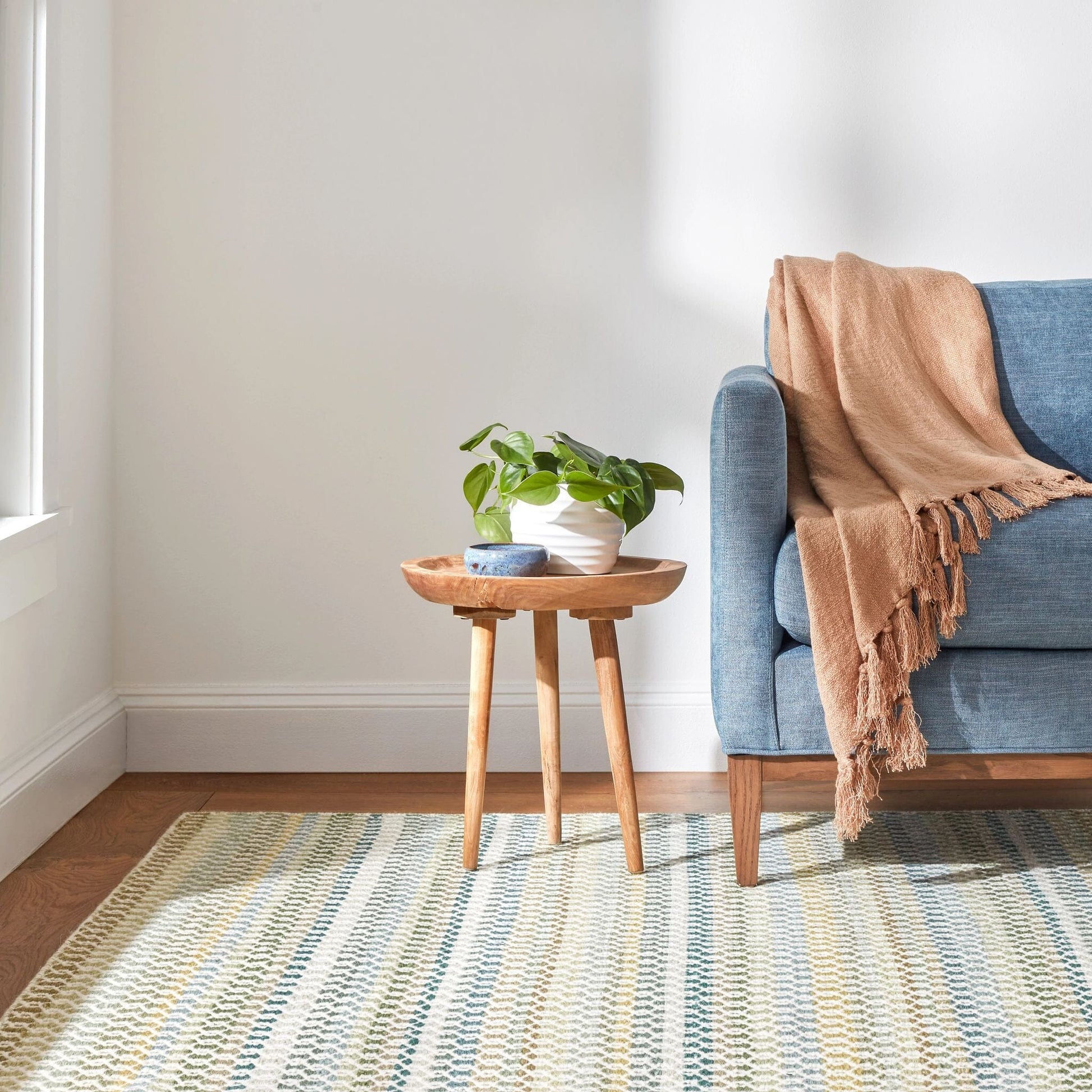 Poppy Moss Handwoven Wool Rug Rugs 