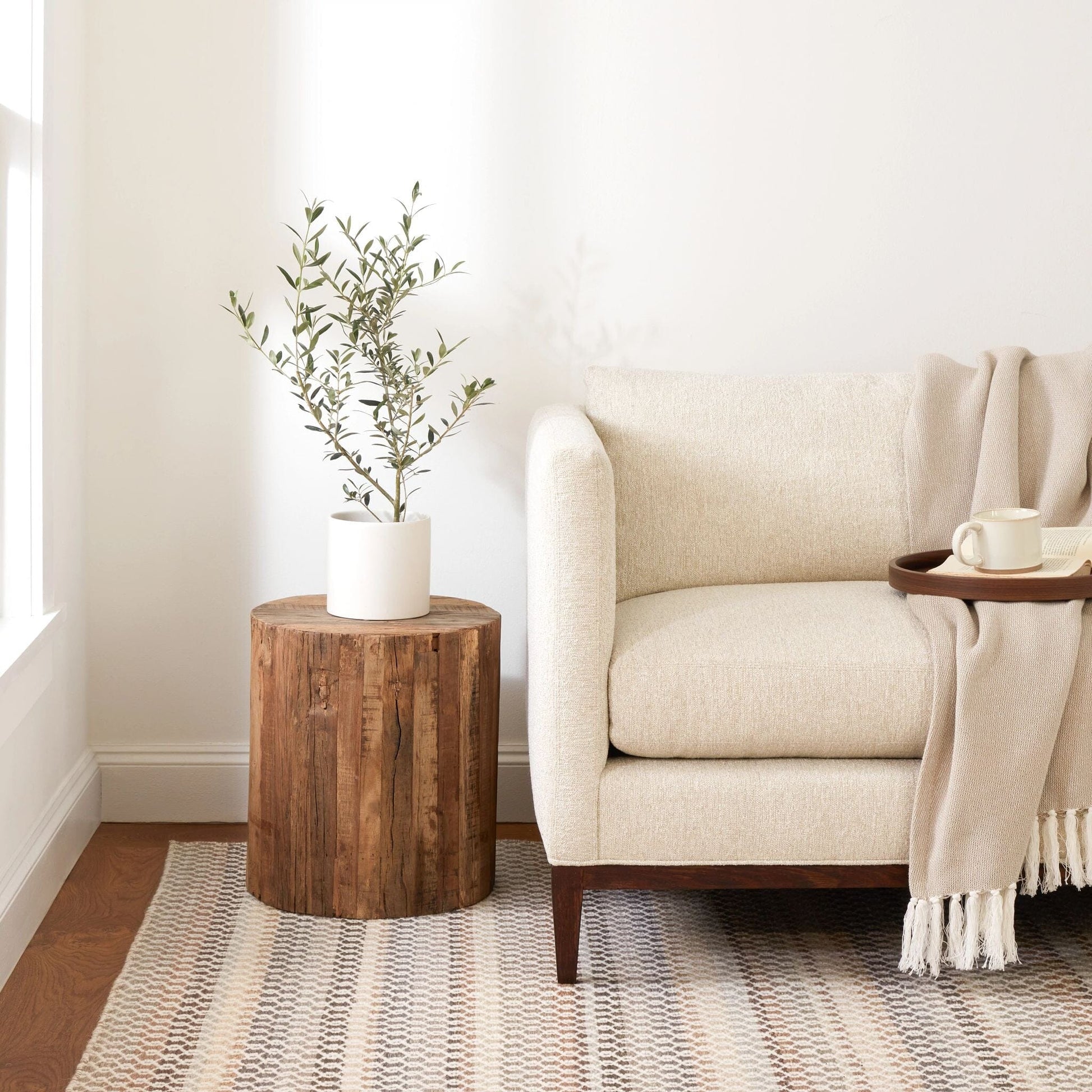 Poppy Natural Handwoven Wool Rug Rugs 