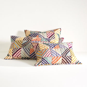 Potter Linen Multi Quilted Sham Quilted Sham 