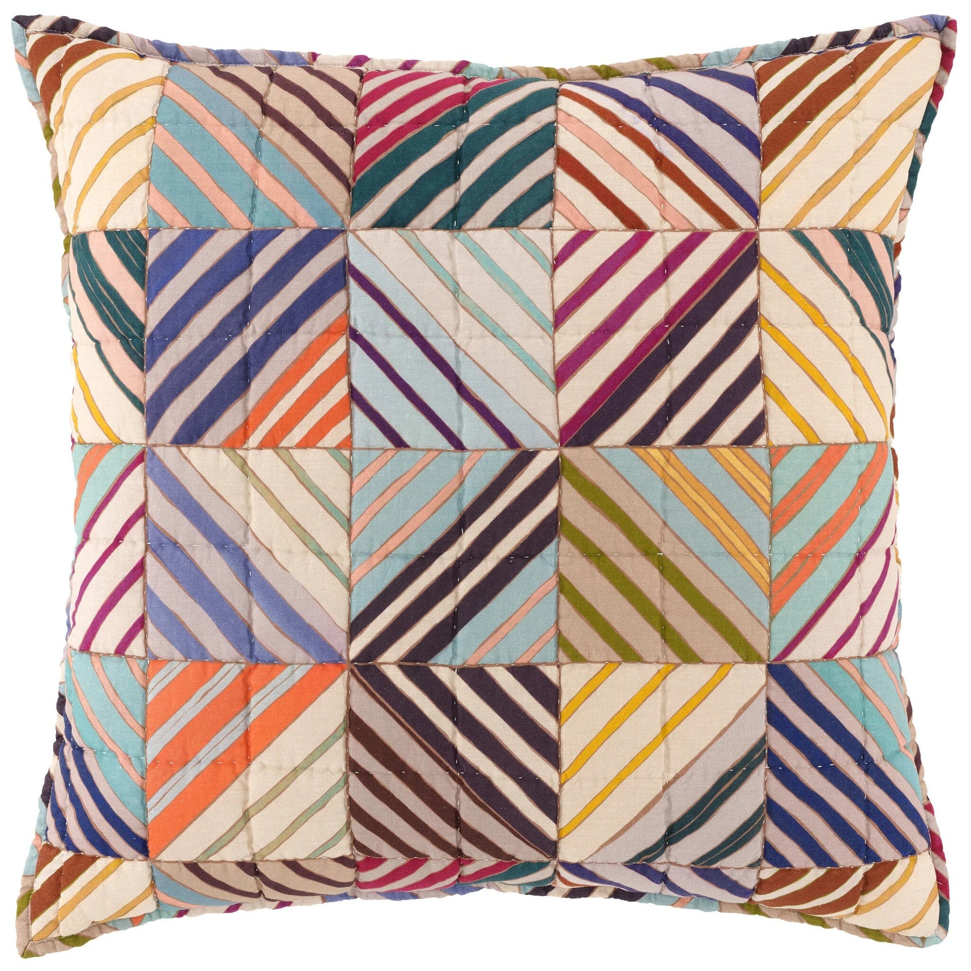 Potter Linen Multi Quilted Sham Quilted Sham 