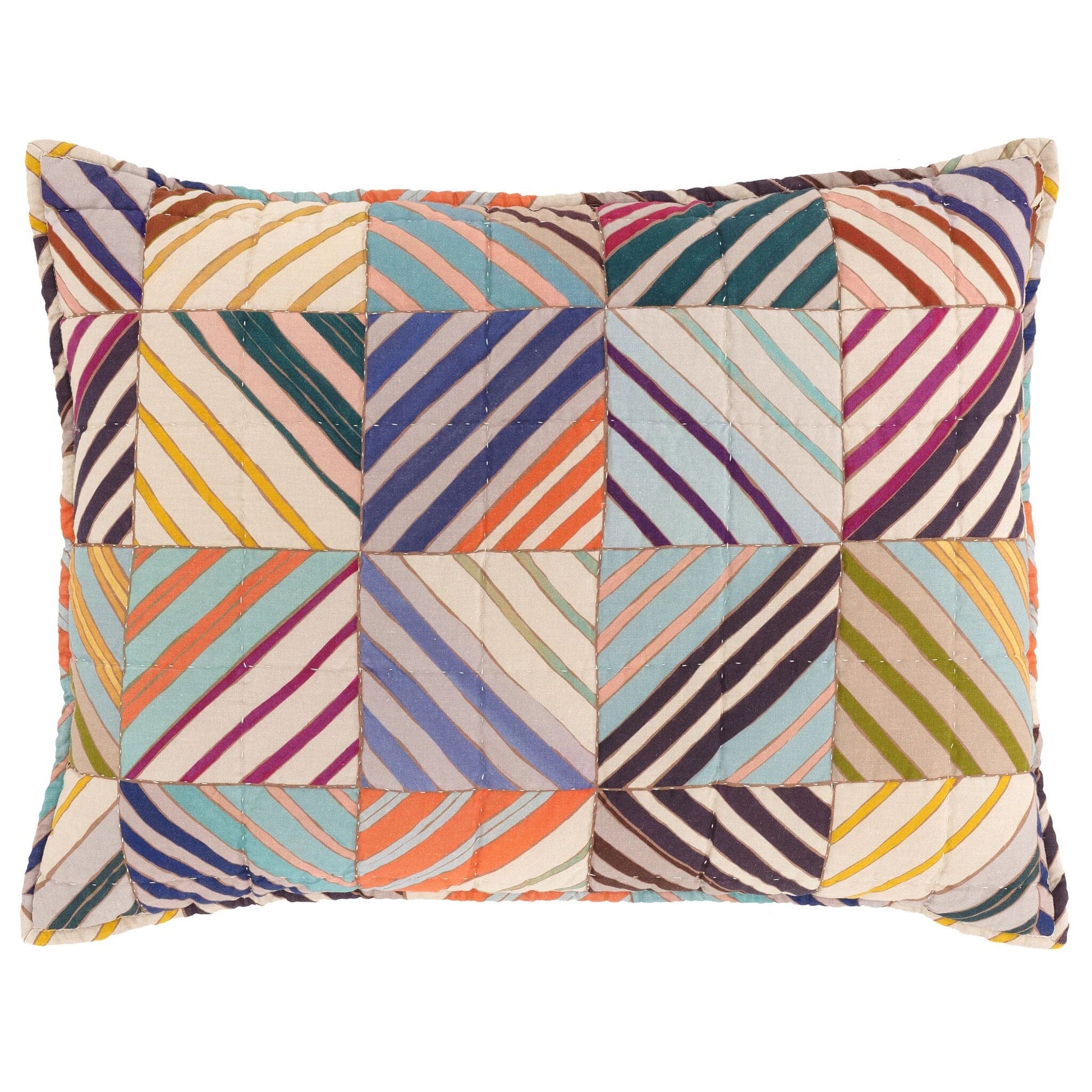 Potter Linen Multi Quilted Sham Quilted Sham 