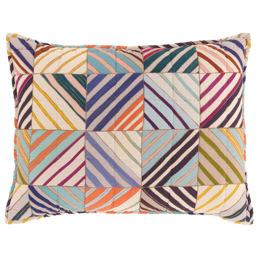 Potter Linen Multi Quilted Sham Quilted Sham 