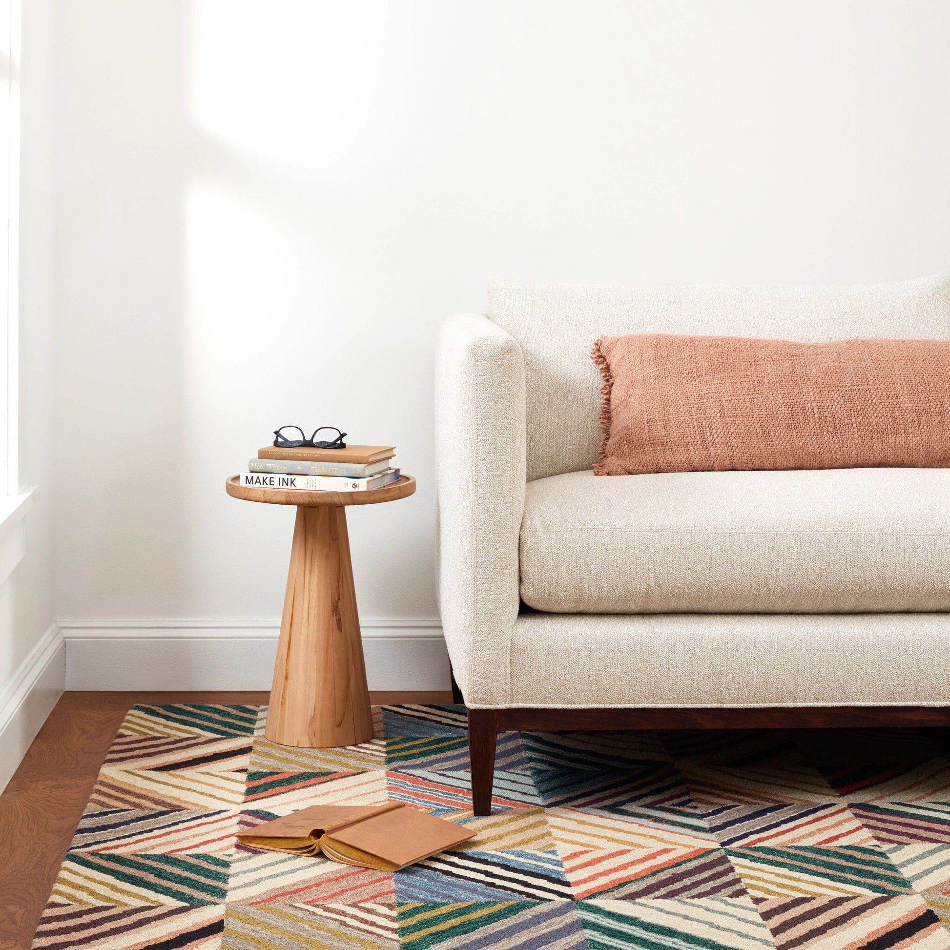 Potter Multi Hand Micro Hooked Wool Rug Rugs 