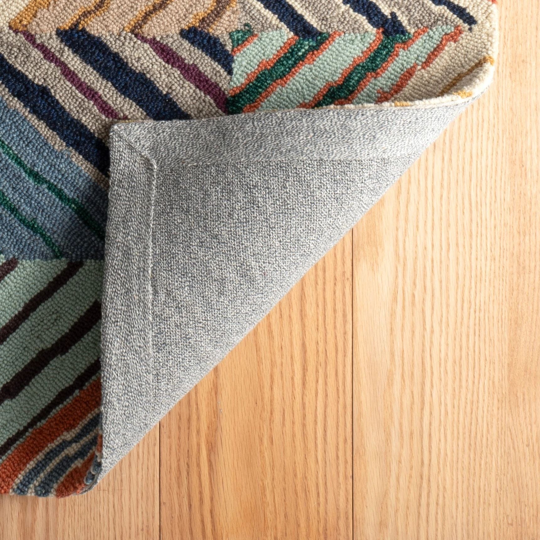 Potter Multi Hand Micro Hooked Wool Rug Rugs 