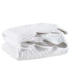 Power Shake Scallop White Quilt Quilt 
