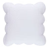 Power Shake Scallop White Quilted Sham Quilted Sham 