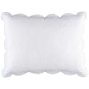 Power Shake Scallop White Quilted Sham Quilted Sham 