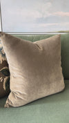 Mocha Prima Velvet Pillow