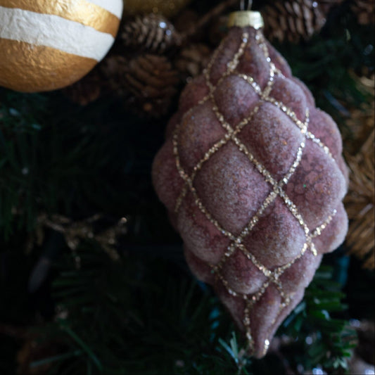 Quilted Glass Ornaments Objects & Accents 