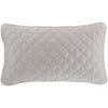 Quilted Silken Solid Grey Sham Coverlet Sham 