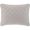 Quilted Silken Solid Grey Sham Coverlet Sham 