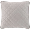 Quilted Silken Solid Grey Sham Coverlet Sham 