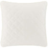Quilted Silken Solid Ivory Sham Coverlet Sham 
