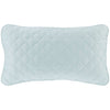 Quilted Silken Solid Robin's Egg Blue Sham Coverlet Sham 