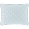 Quilted Silken Solid Robin's Egg Blue Sham Coverlet Sham 