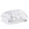 Quilted Silken Solid White Coverlet Coverlet 