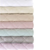 Quilted Silken Solid White Coverlet Coverlet 