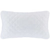 Quilted Silken Solid White Sham Coverlet Sham 