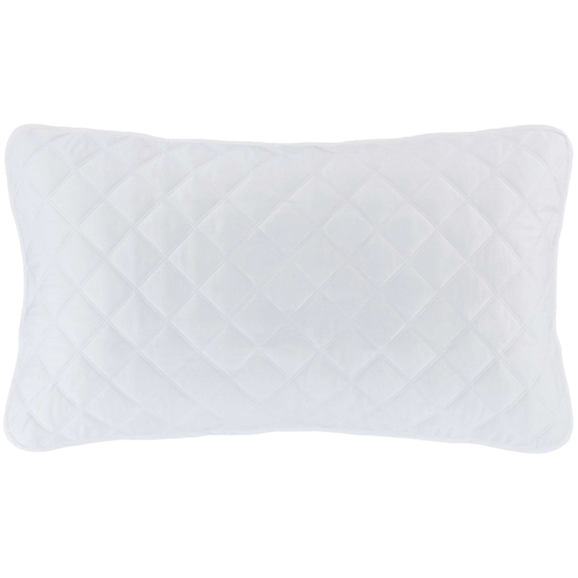 Quilted Silken Solid White Sham Coverlet Sham 