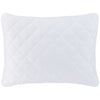 Quilted Silken Solid White Sham Coverlet Sham 