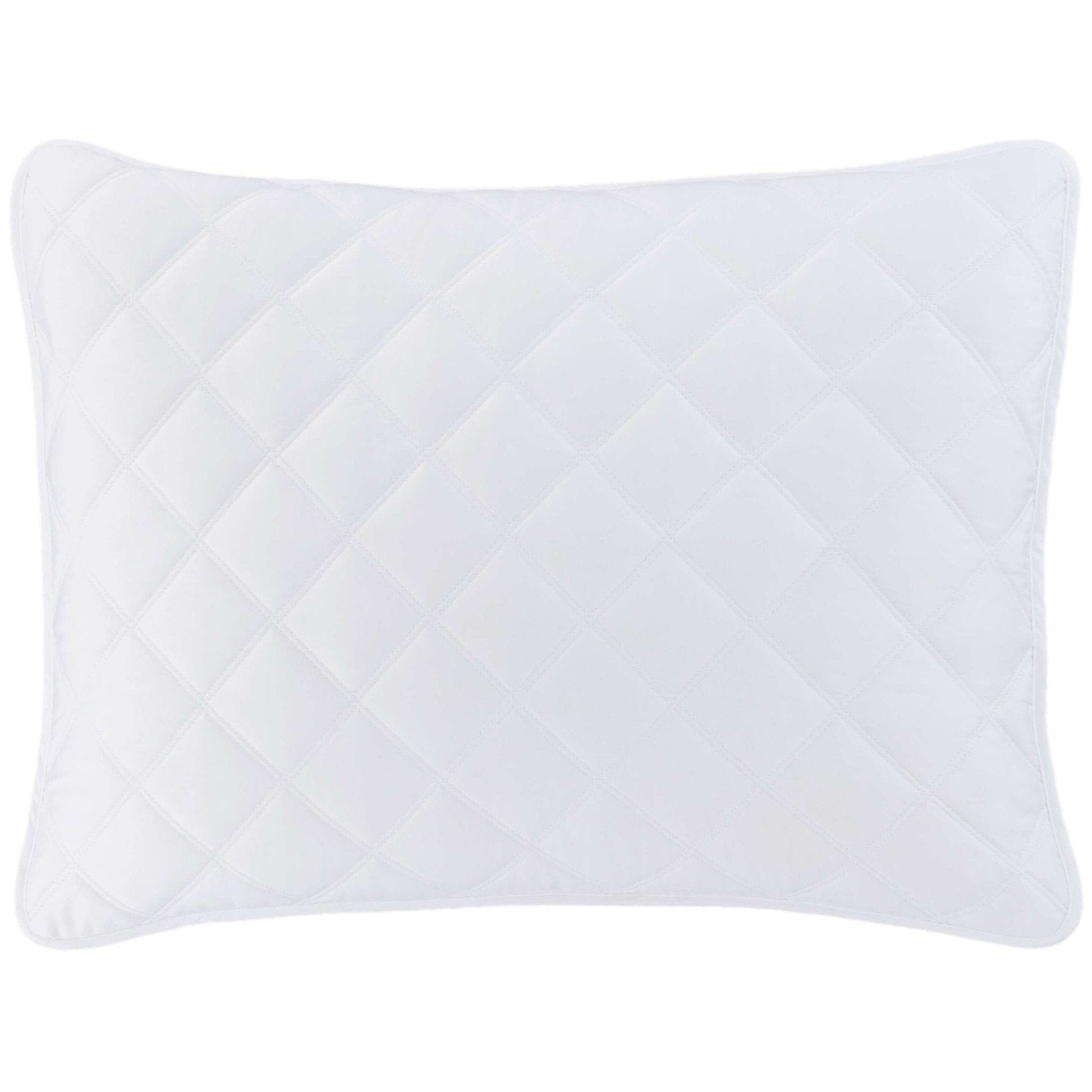 Quilted Silken Solid White Sham Coverlet Sham 