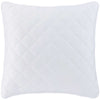 Quilted Silken Solid White Sham Coverlet Sham 