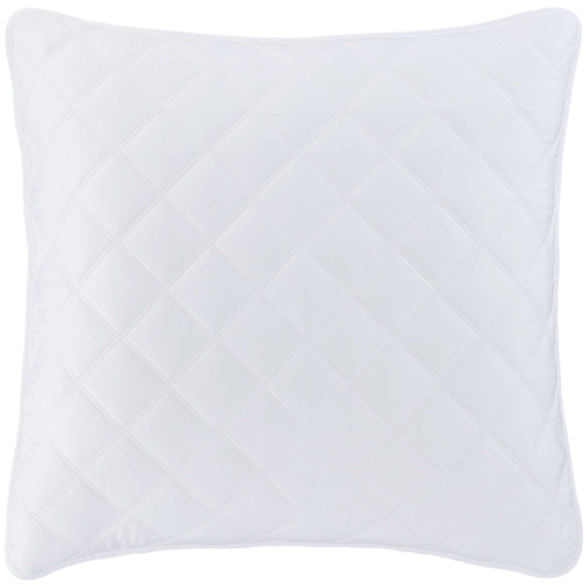 Quilted Silken Solid White Sham Coverlet Sham 
