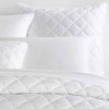 Quilted Silken Solid White Sham Coverlet Sham 