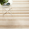 Quincy Stripe Khaki Handwoven Indoor/Outdoor Rug RUGS 