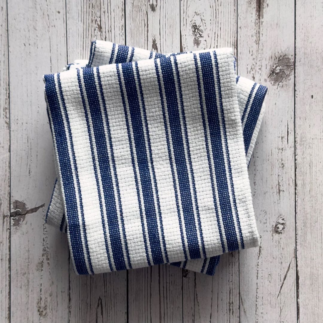Rail Road Stripe Kitchen Towels (Set of 3) Kitchen 