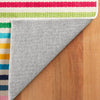 Rainbow Stripe Multi Machine Washable Rug WASHABLE 