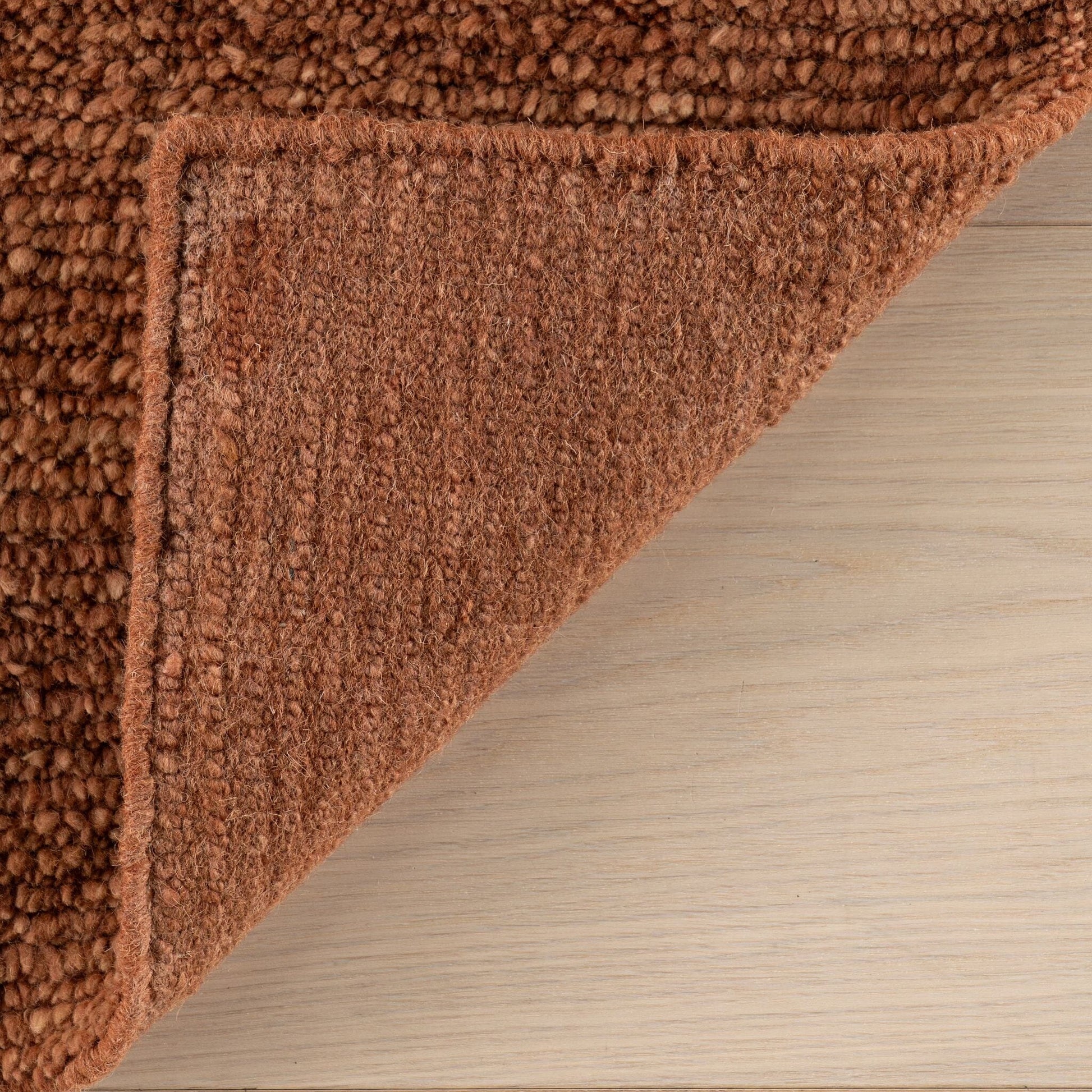 Ramsey Rust Hand Knotted Wool Rug Rugs 