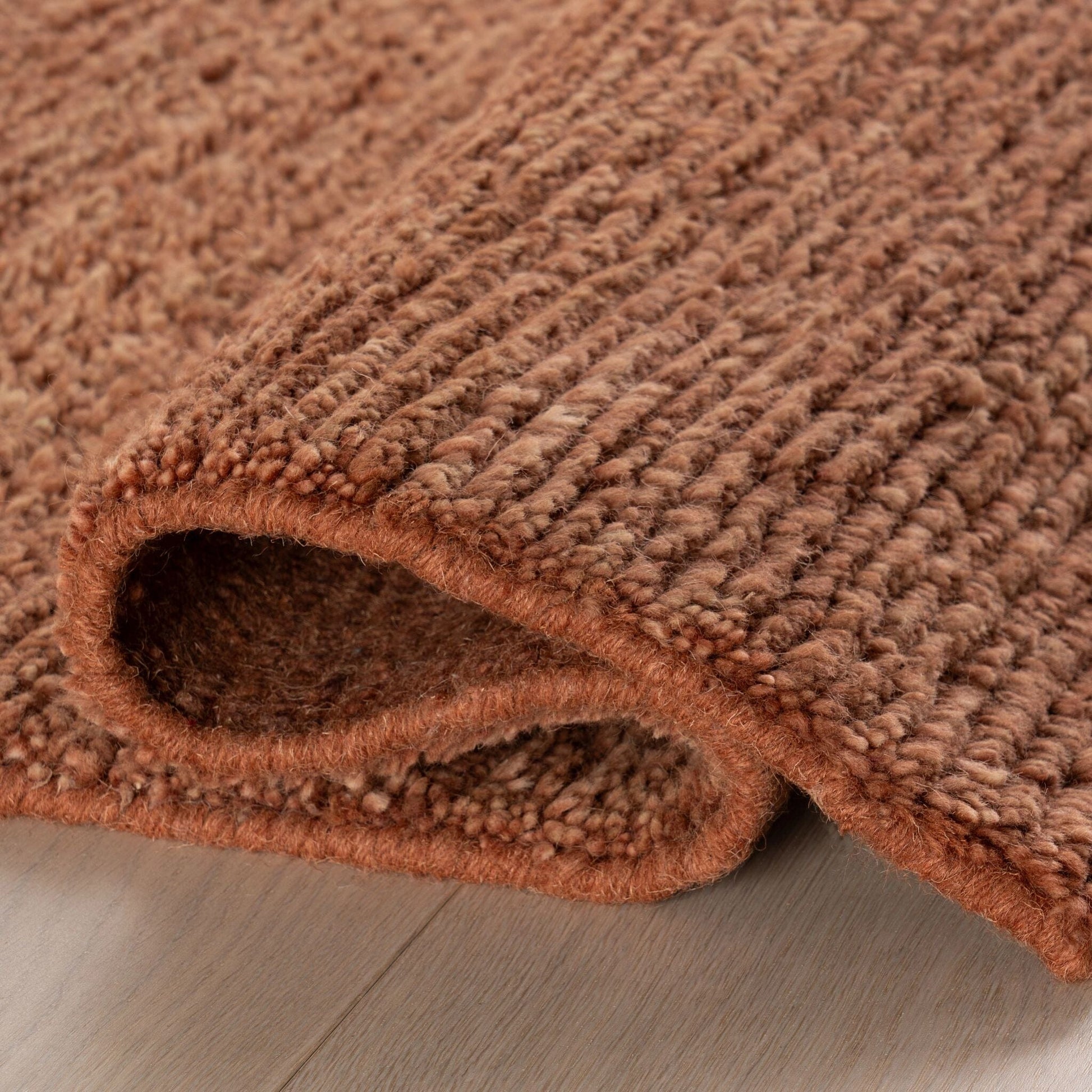Ramsey Rust Hand Knotted Wool Rug Rugs 
