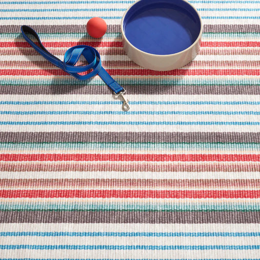 Ranch Stripe Multi Machine Washable Rug WASHABLE 